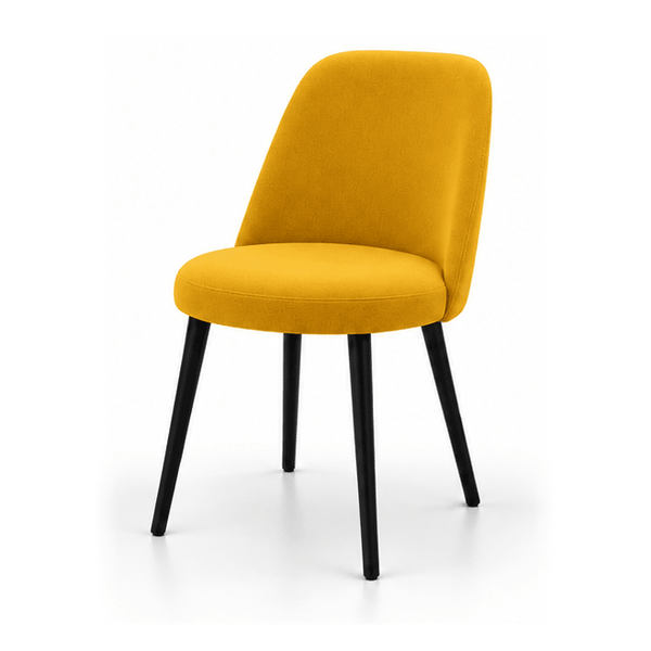 Scaun catifea GALBENA | model ELA - eScaun.ro