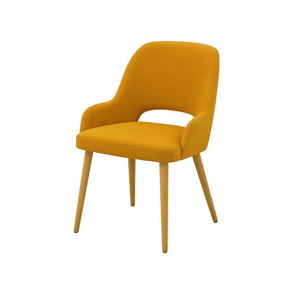 Scaun catifea GALBENA | model HUGO - eScaun.ro