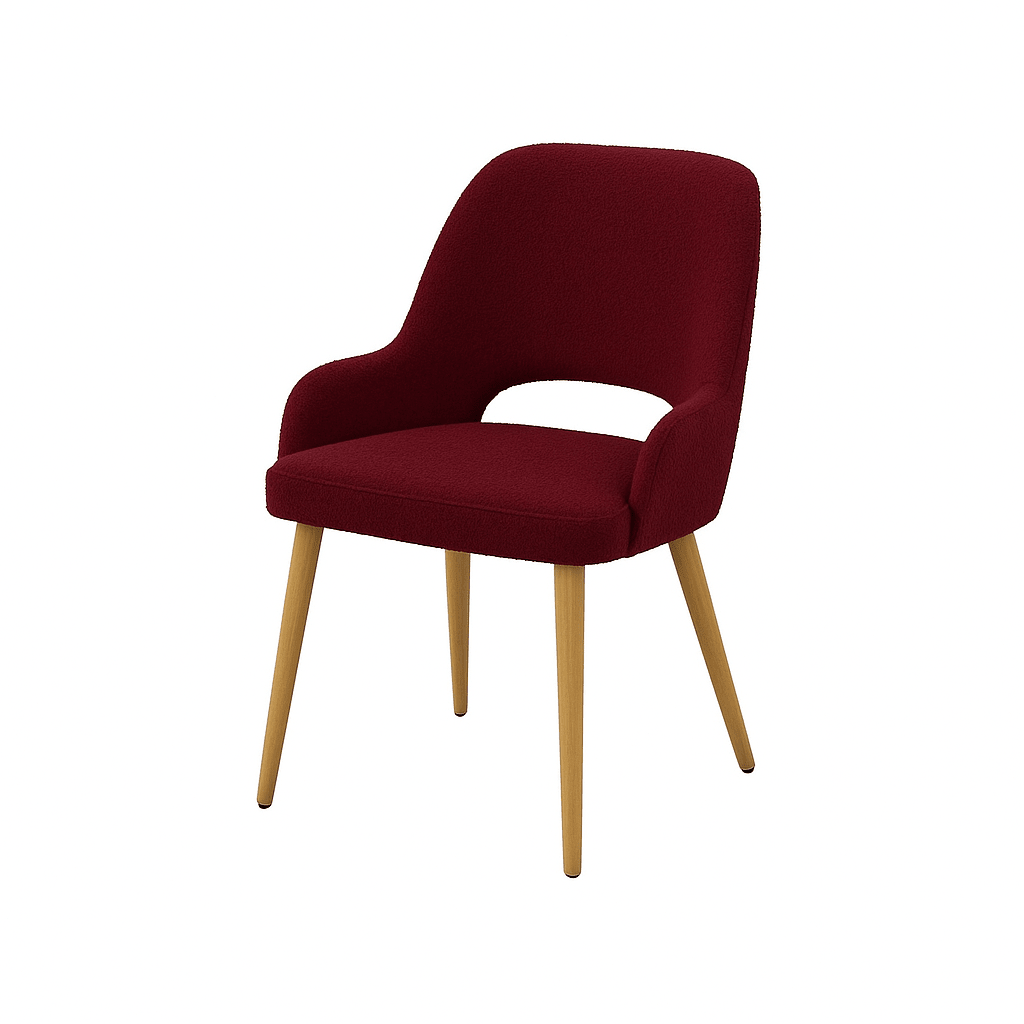 Scaun catifea GALBENA | model HUGO - eScaun.ro