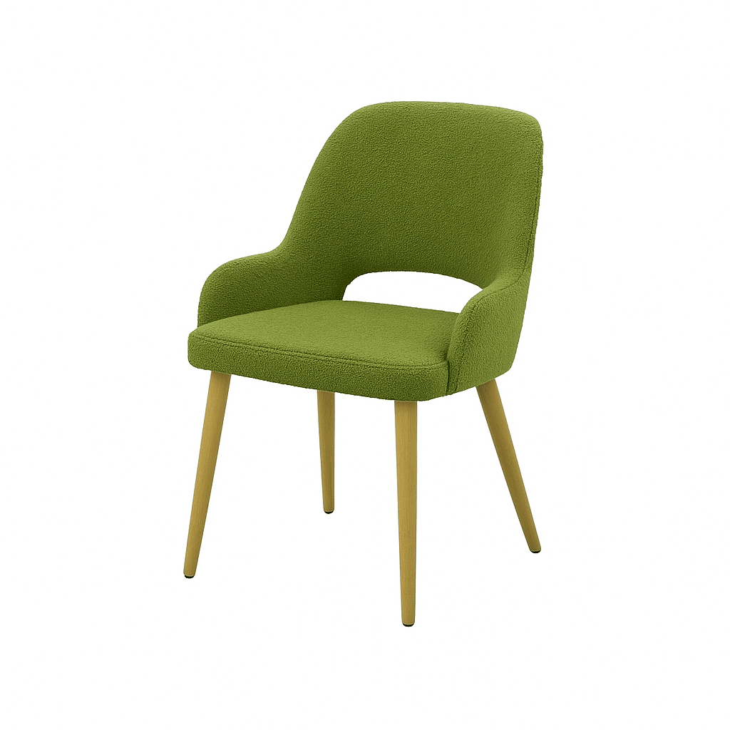 Scaun catifea GALBENA | model HUGO - eScaun.ro