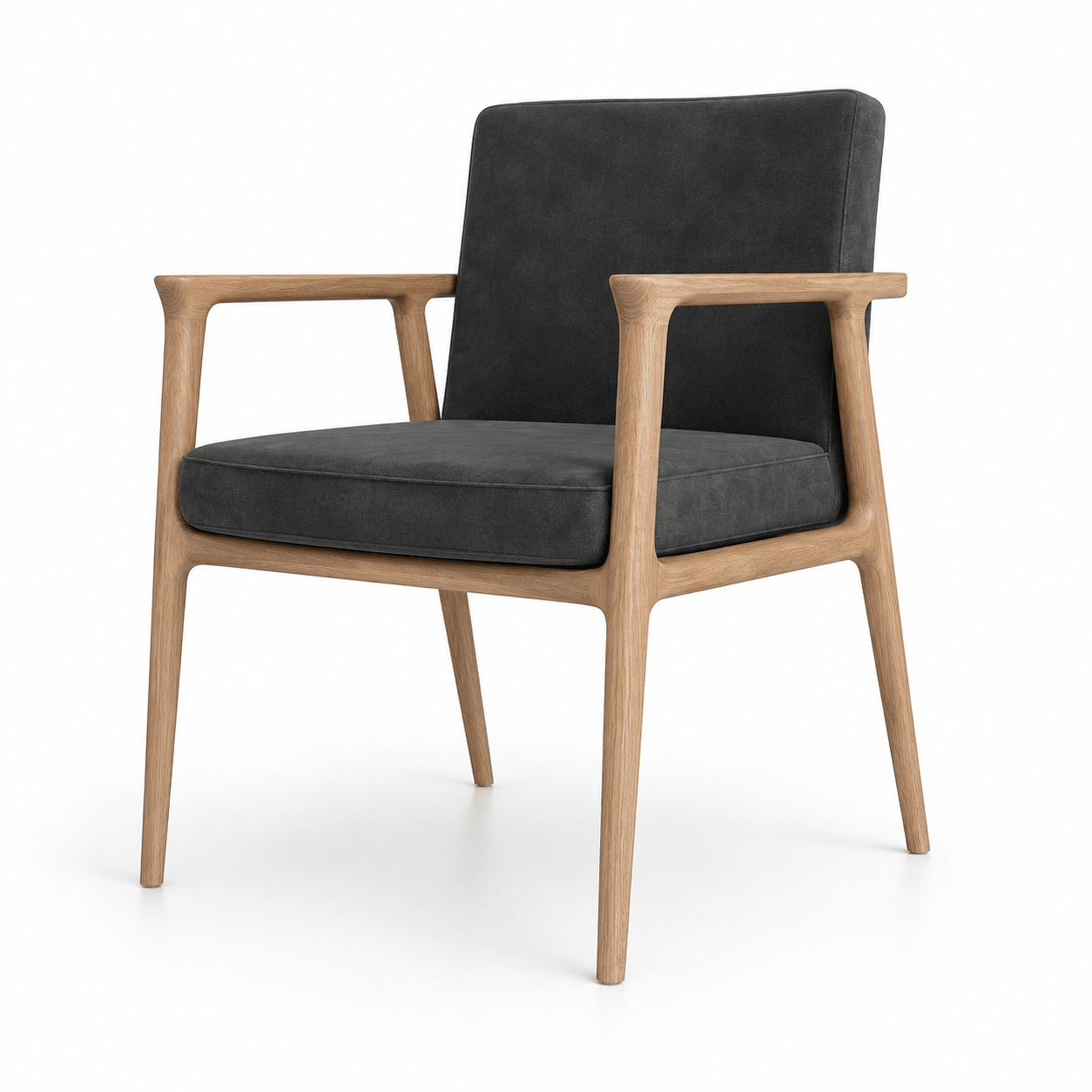 Scaun catifea GRI | model GASPARO - eScaun.ro