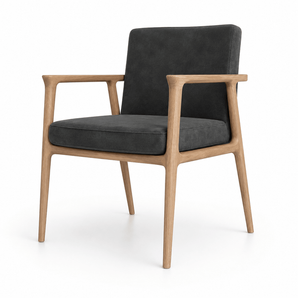 Scaun catifea GRI | model GASPARO - eScaun.ro
