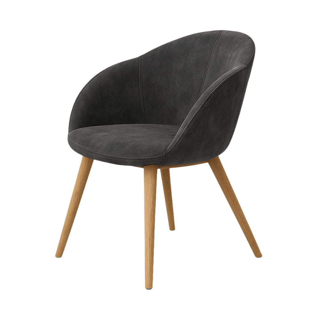 Scaun catifea GRI | model LIGI L - eScaun.ro