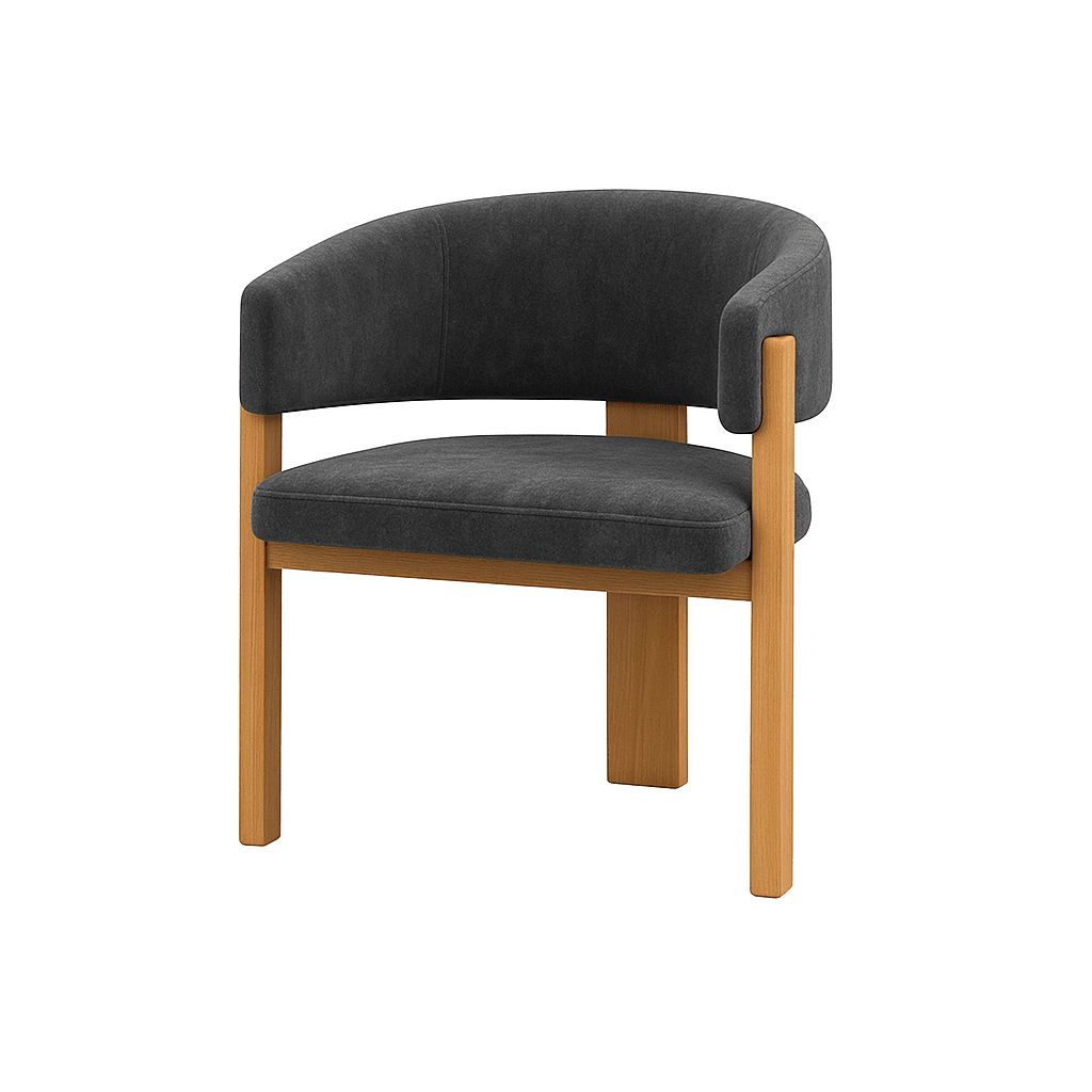 Scaun catifea GRI | model MAREI - eScaun.ro