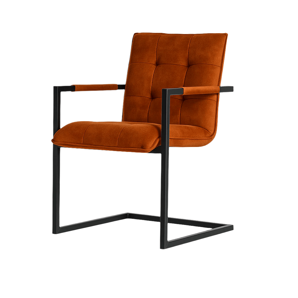 Scaun catifea GRI | model MOCANU - eScaun.ro
