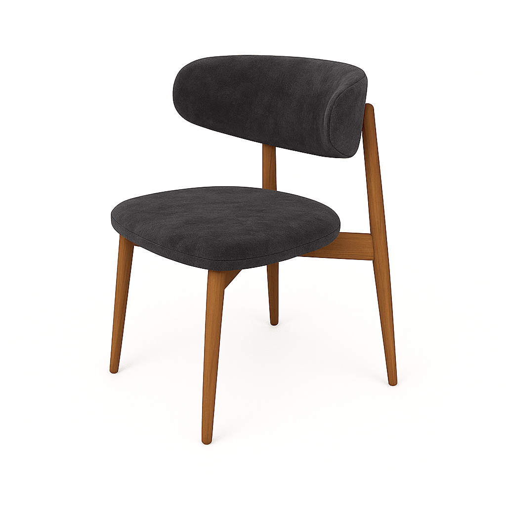 Scaun catifea GRI | model OLE - eScaun.ro
