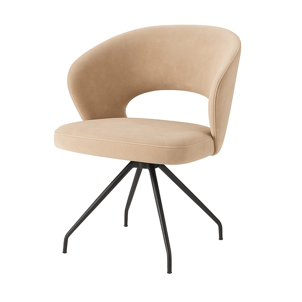 Scaun catifea GRI | model ROSE - eScaun.ro