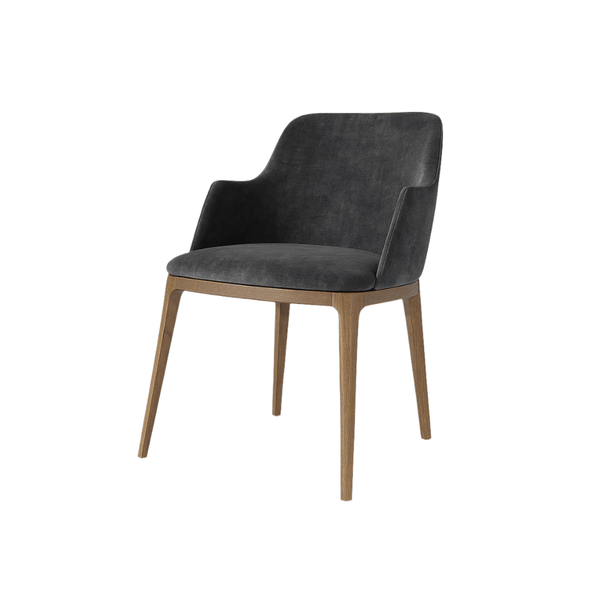 Scaun catifea GRI | model VIVI - eScaun.ro