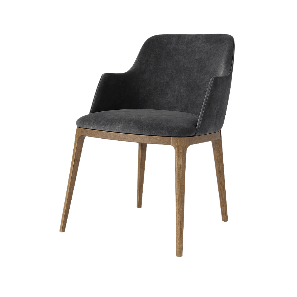 Scaun catifea GRI | model VIVI - eScaun.ro
