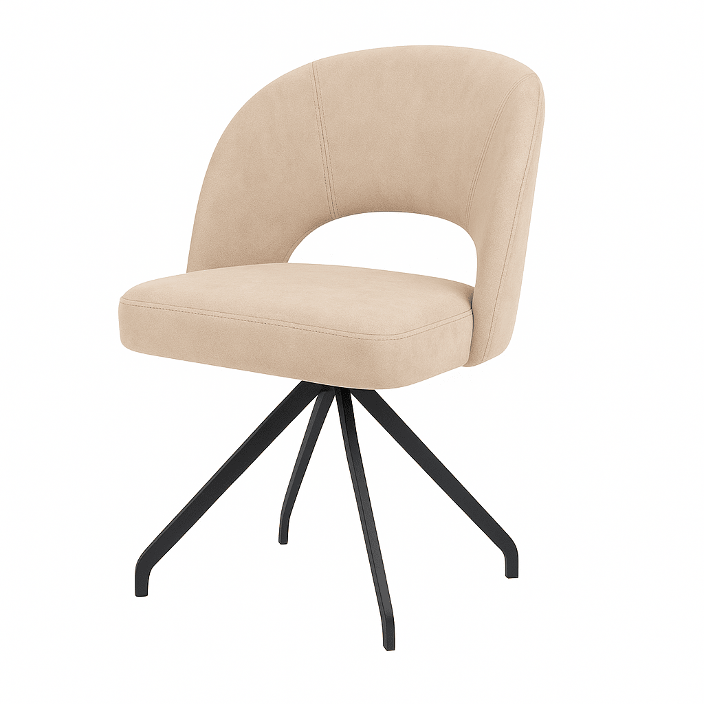 Scaun catifea GRI | model ZANCA - eScaun.ro
