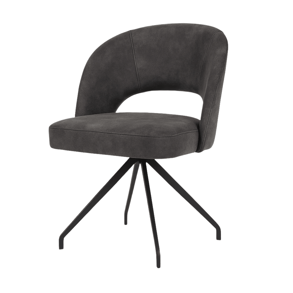 Scaun catifea GRI | model ZANCA - eScaun.ro