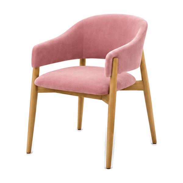 Scaun catifea ROZ | model ALMA - eScaun.ro