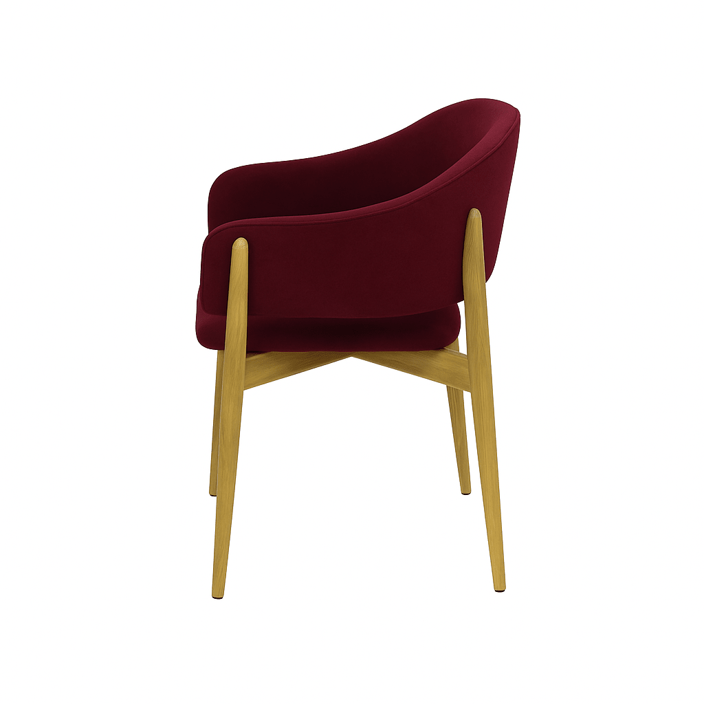 Scaun catifea ROZ | model ALMA - eScaun.ro