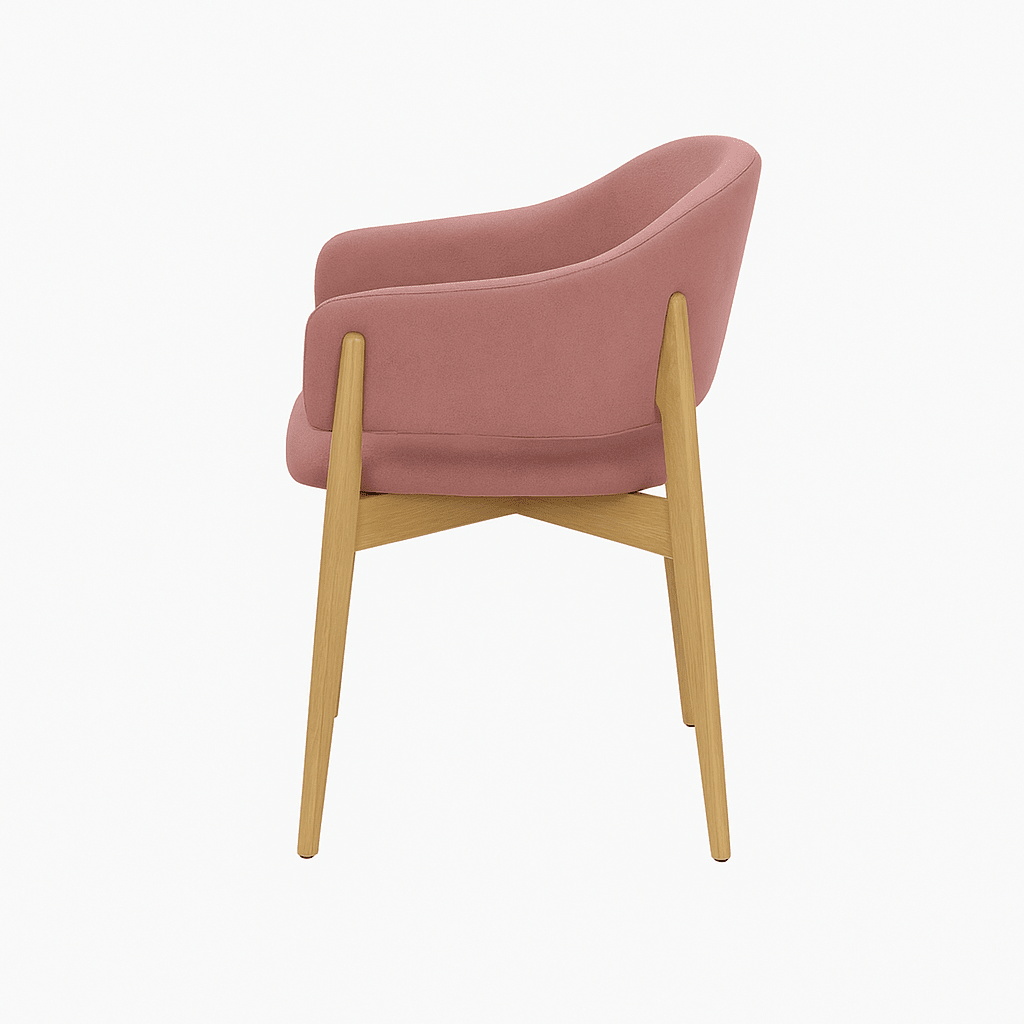 Scaun catifea ROZ | model ALMA - eScaun.ro