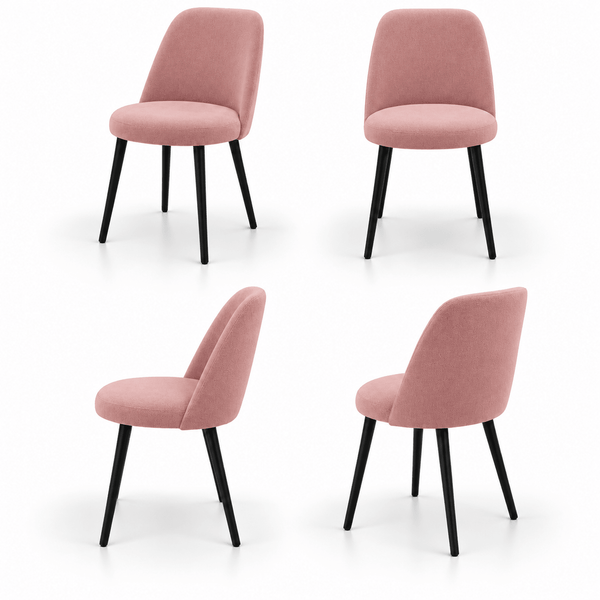 Scaun catifea ROZ | model ELA - eScaun.ro