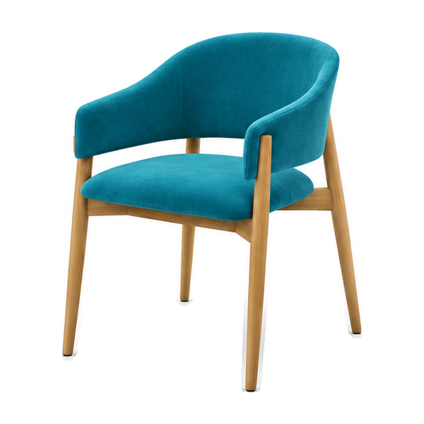 Scaun catifea TURCOAZ | model ALMA - eScaun.ro