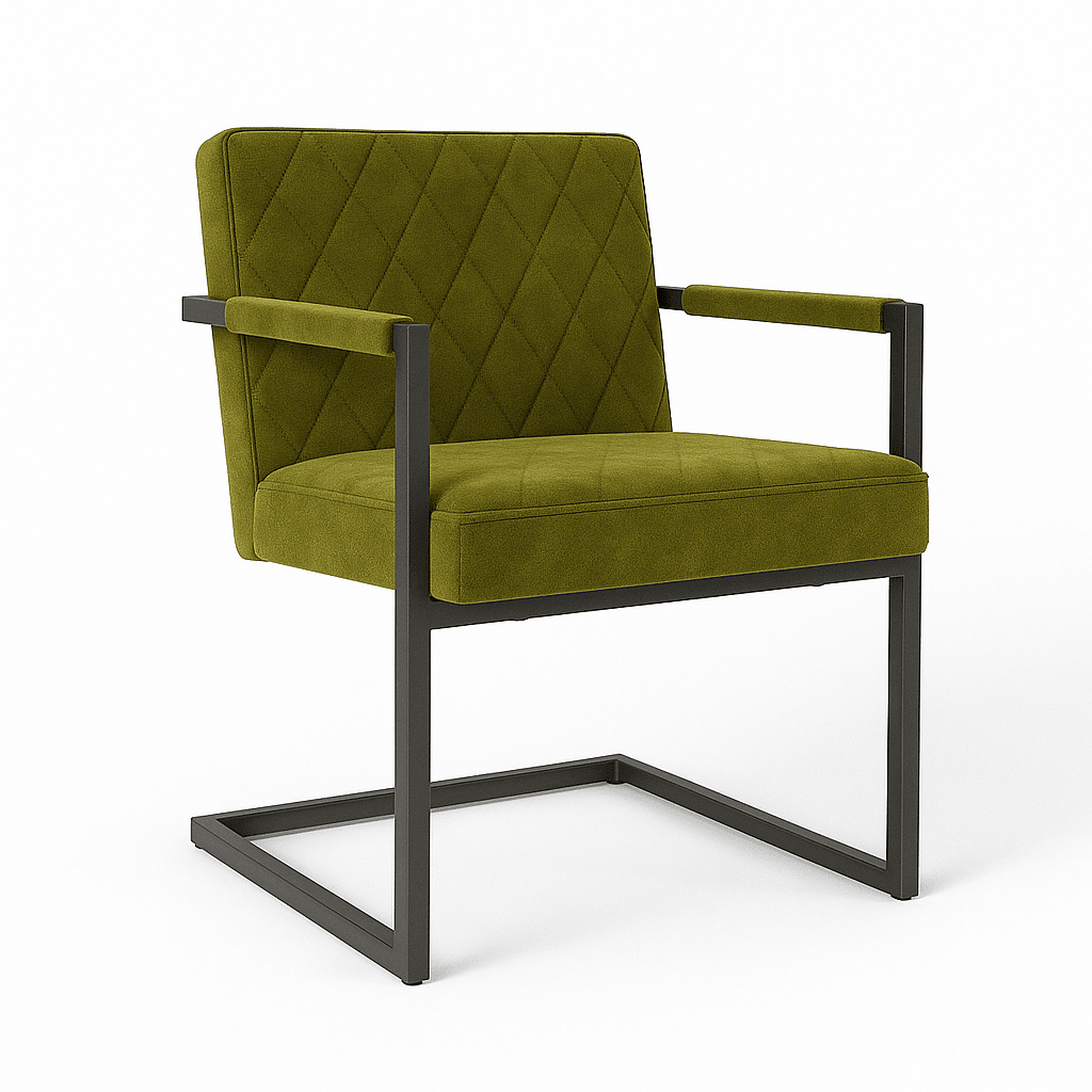 Scaun catifea VERDE | model BADSAAL SALINO - eScaun.ro