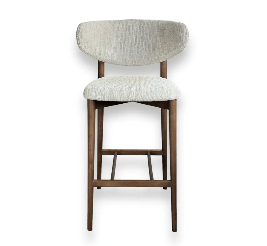 Scaun de bar alb din lemn | model OLE - eScaun.ro
