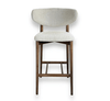 Scaun de bar alb din lemn | model OLE - eScaun.ro