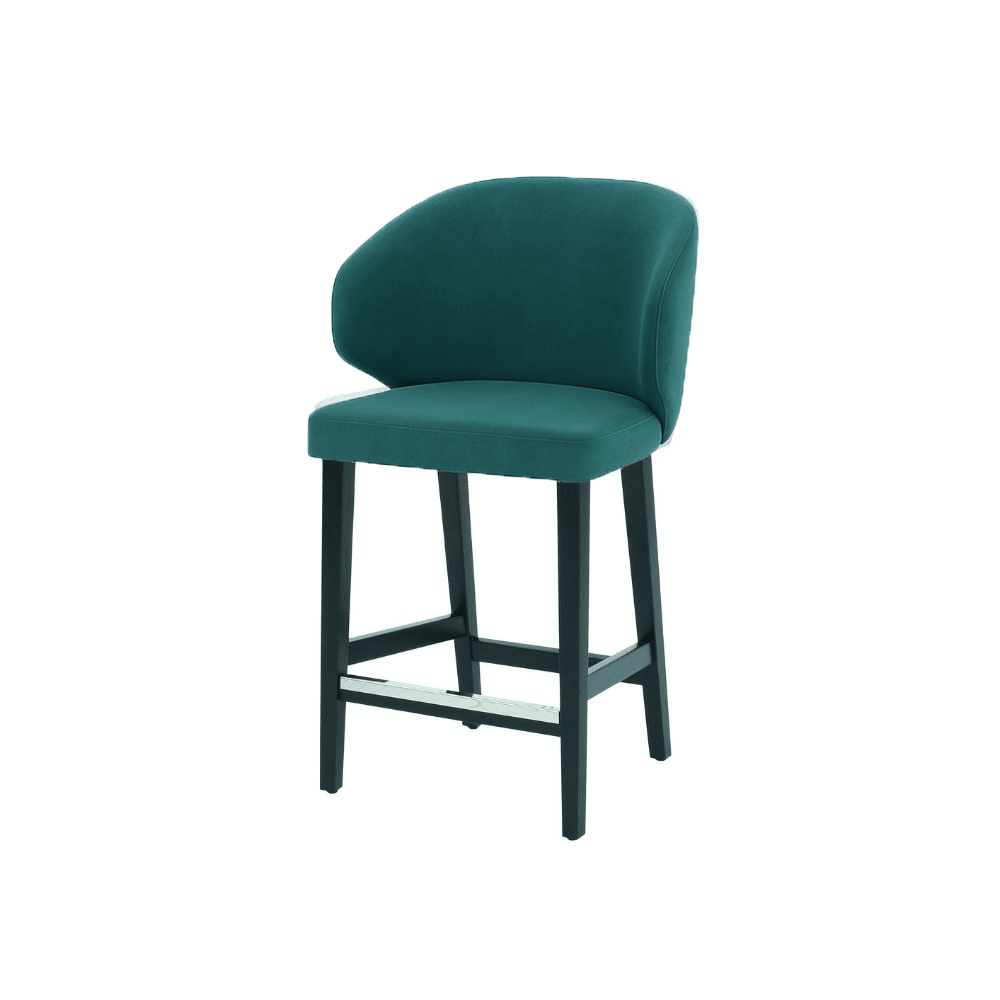 Scaun de bar catifea ROZ | model CAPRICE - eScaun.ro