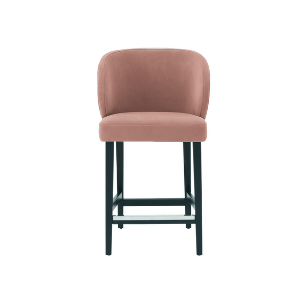 Scaun de bar catifea ROZ | model CAPRICE - eScaun.ro