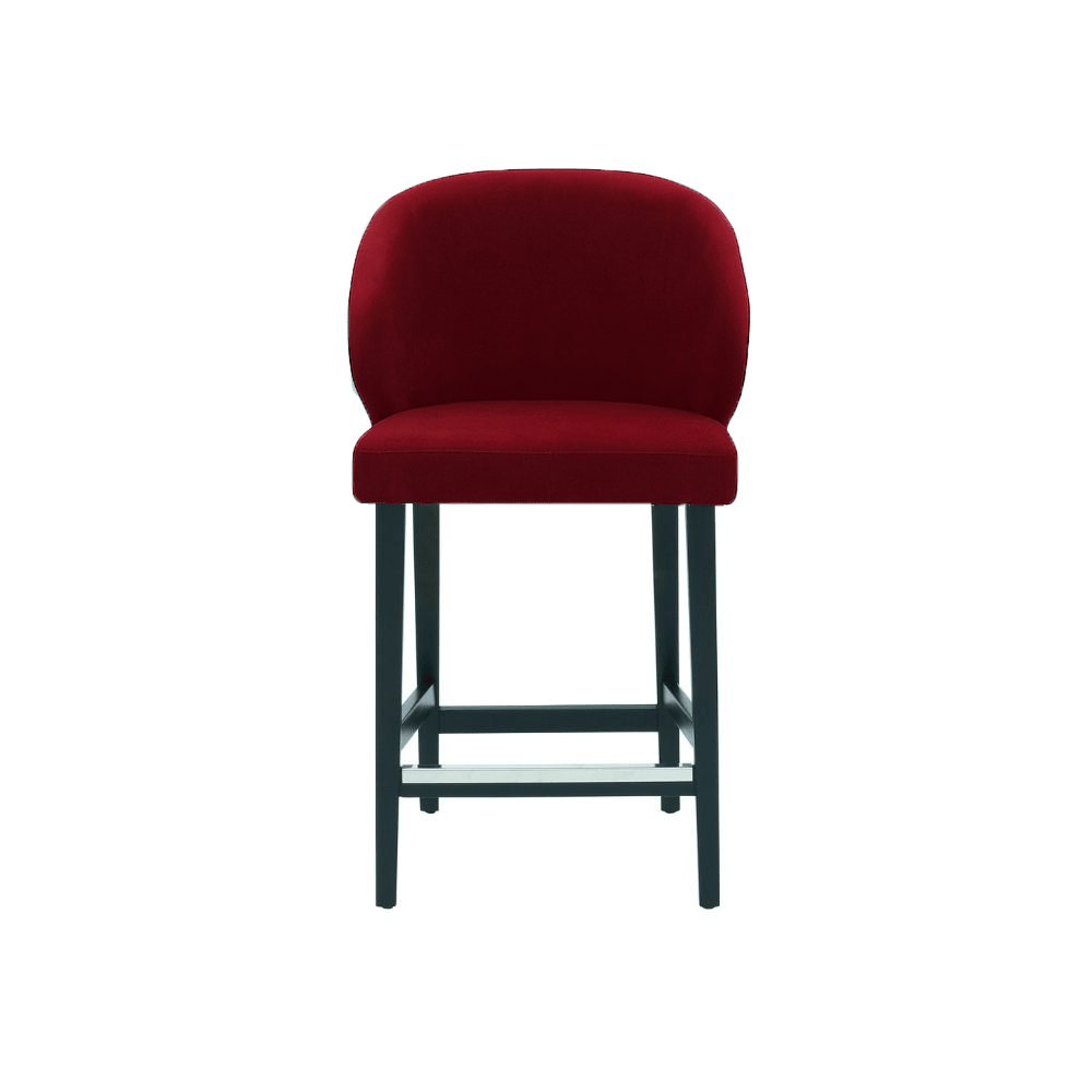 Scaun de bar catifea ROZ | model CAPRICE - eScaun.ro