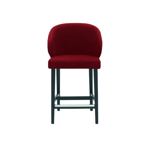Scaun de bar catifea ROZ | model CAPRICE - eScaun.ro