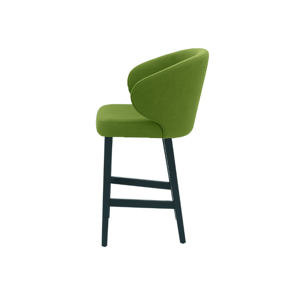 Scaun de bar catifea ROZ | model CAPRICE - eScaun.ro