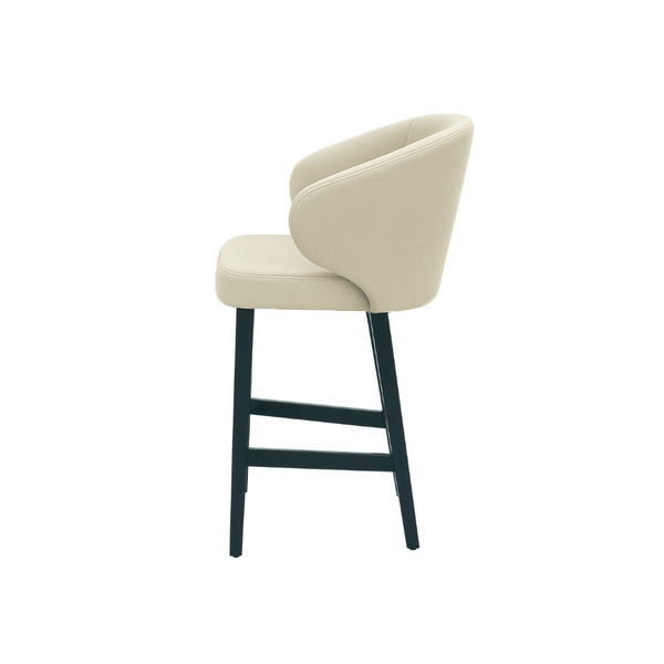 Scaun de bar catifea ROZ | model CAPRICE - eScaun.ro