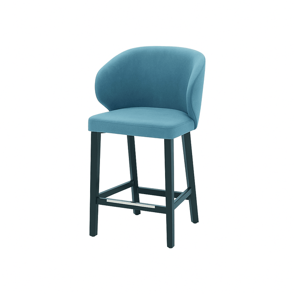 Scaun de bar catifea ROZ | model CAPRICE - eScaun.ro