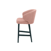 Scaun de bar catifea ROZ | model CAPRICE - eScaun.ro