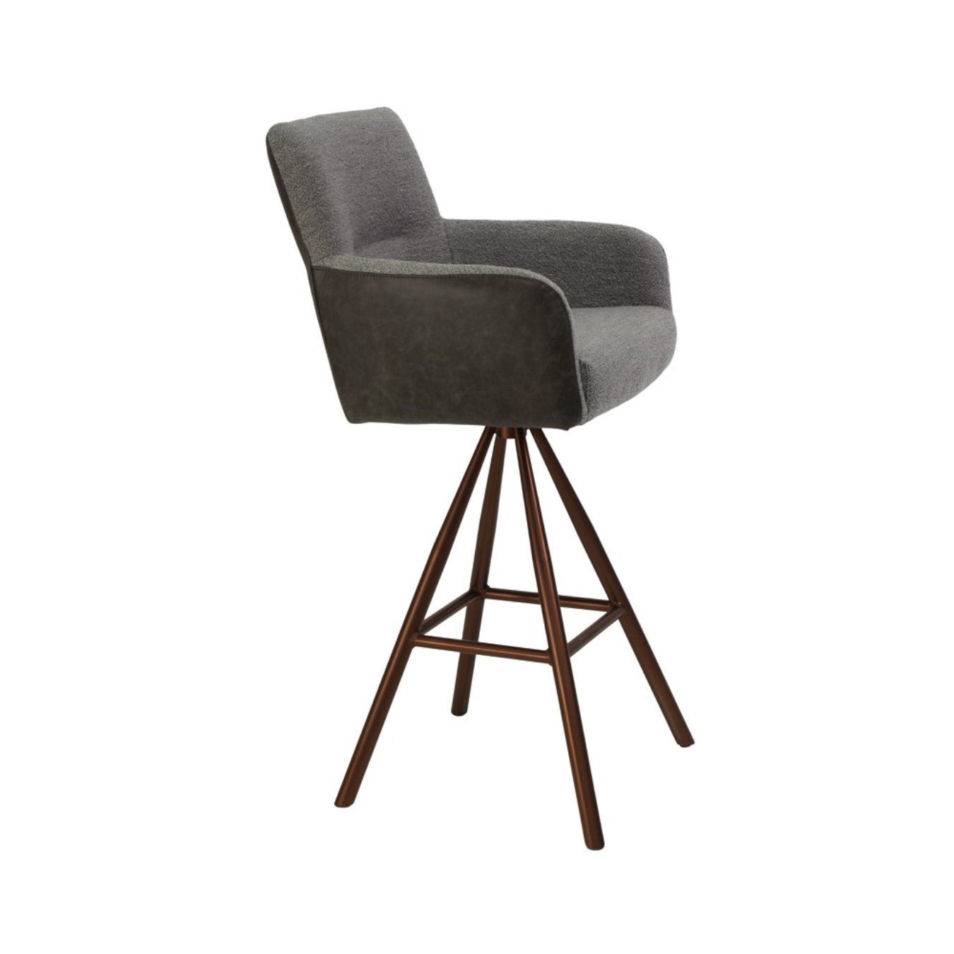 Scaun de bar din stofa si piele | model PIANO - eScaun.ro