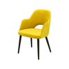 Scaun galben din catifea | model SUNIC - eScaun.ro