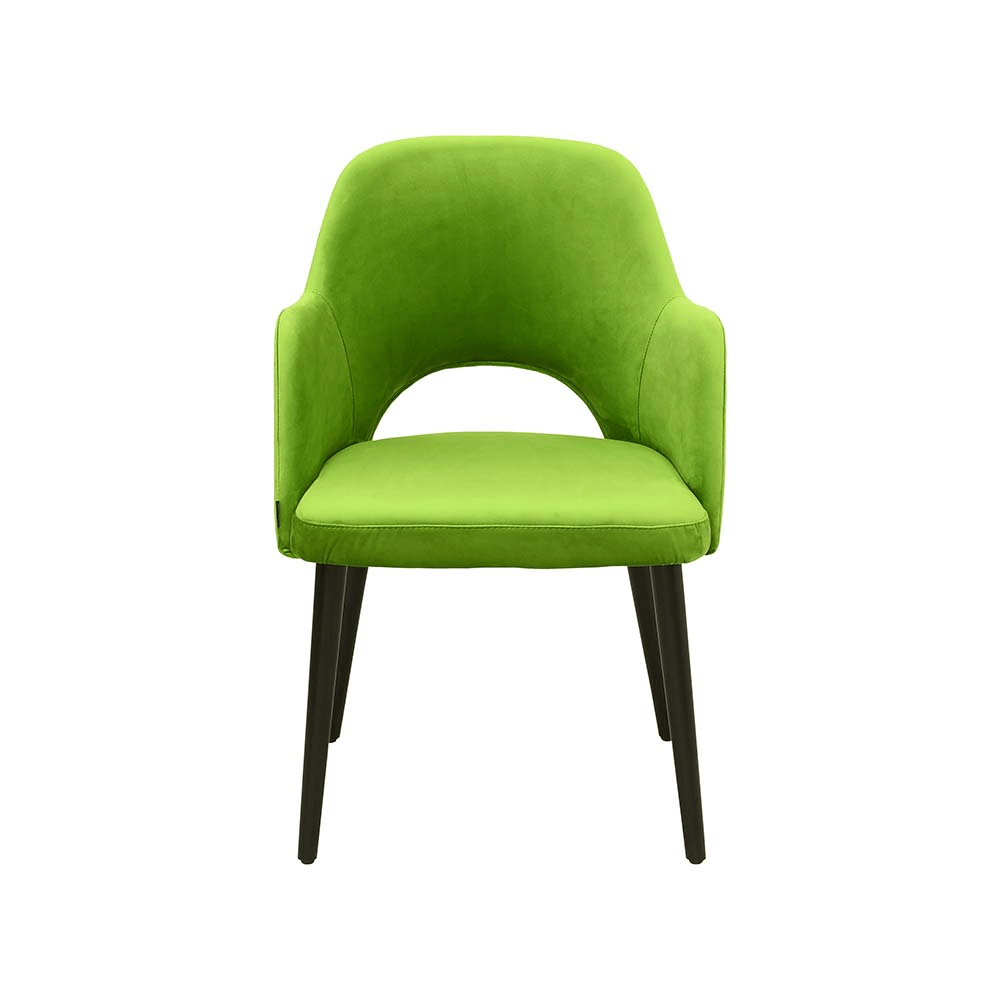 Scaun galben din catifea | model SUNIC - eScaun.ro