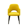 Scaun galben din catifea | model SUNIC - eScaun.ro