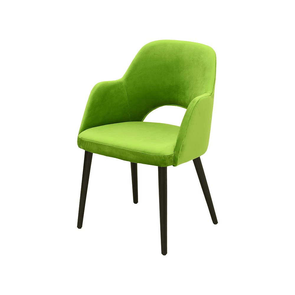 Scaun galben din catifea | model SUNIC - eScaun.ro
