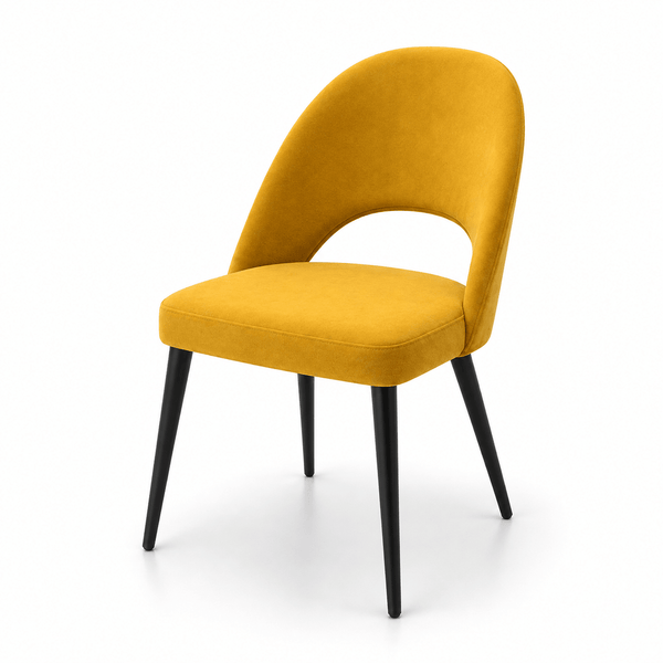 Scaun galben din material | model EXPRES - eScaun.ro