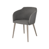 Scaun gri din material | model CROCO - eScaun.ro