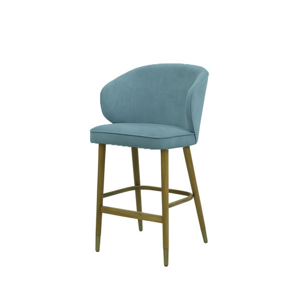 Scaun insula catifea ALBASTRA | model CAPRICE - eScaun.ro