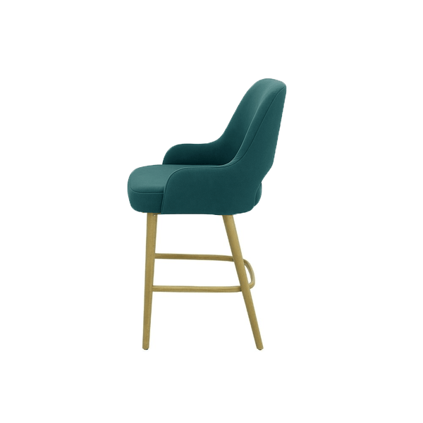 Scaun insula catifea ALBASTRA | model HUGO - eScaun.ro