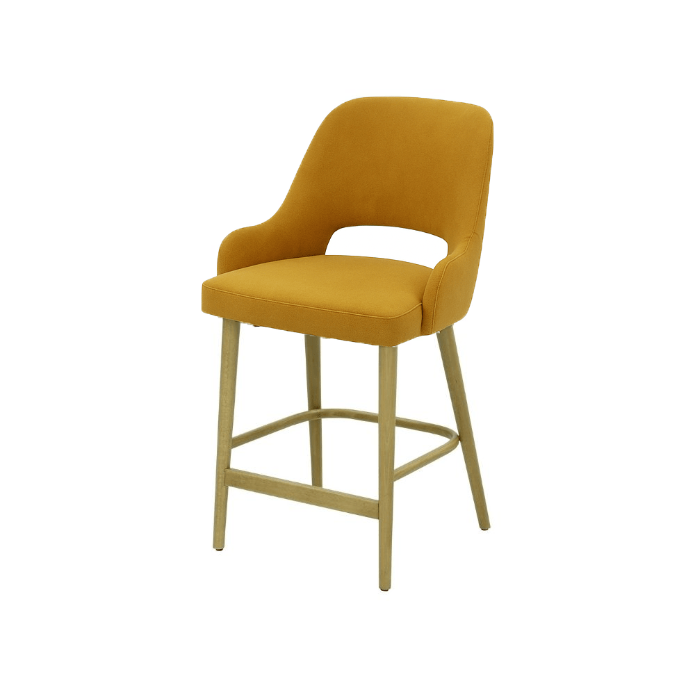 Scaun insula catifea ALBASTRA | model HUGO - eScaun.ro