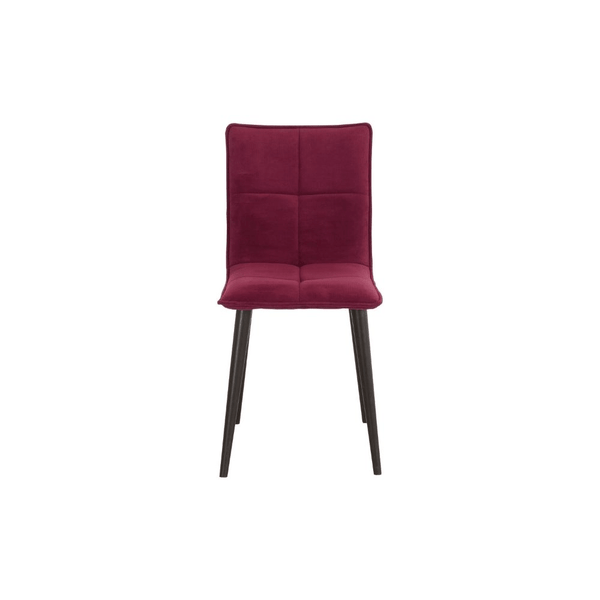 Scaun rosu din catifea | model CADU - eScaun.ro