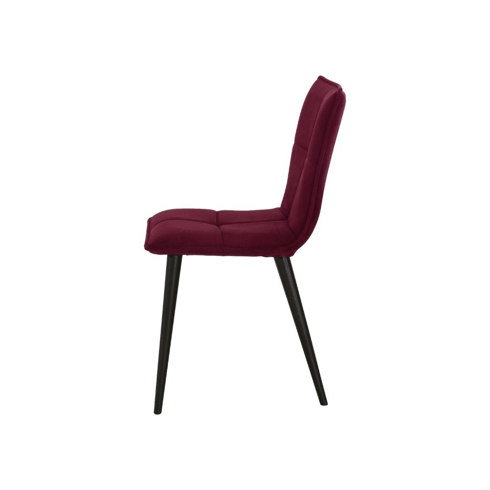 Scaun rosu din catifea | model CADU - eScaun.ro