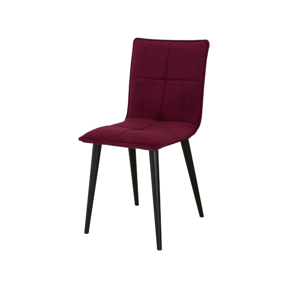 Scaun rosu din catifea | model CADU - eScaun.ro