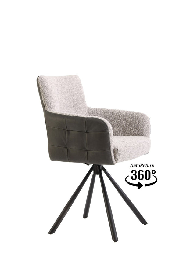 Scaun rotativ din doua materiale | model GIULIA - eScaun.ro