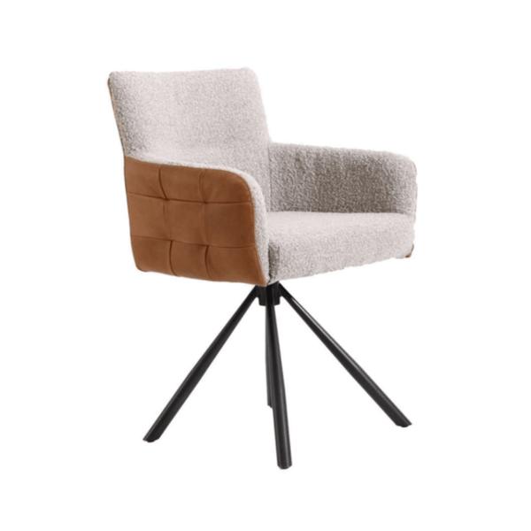 Scaun rotativ din doua materiale | model GIULIA - eScaun.ro