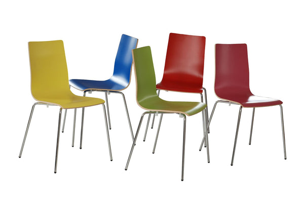 Scaun sala de mese din lemn si picioare metalice | model KENT - eScaun.ro