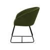 Scaun verde cu picioare de metal | model IBIS - eScaun.ro