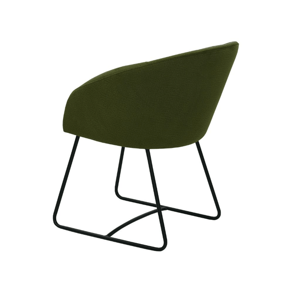 Scaun verde cu picioare de metal | model IBIS - eScaun.ro