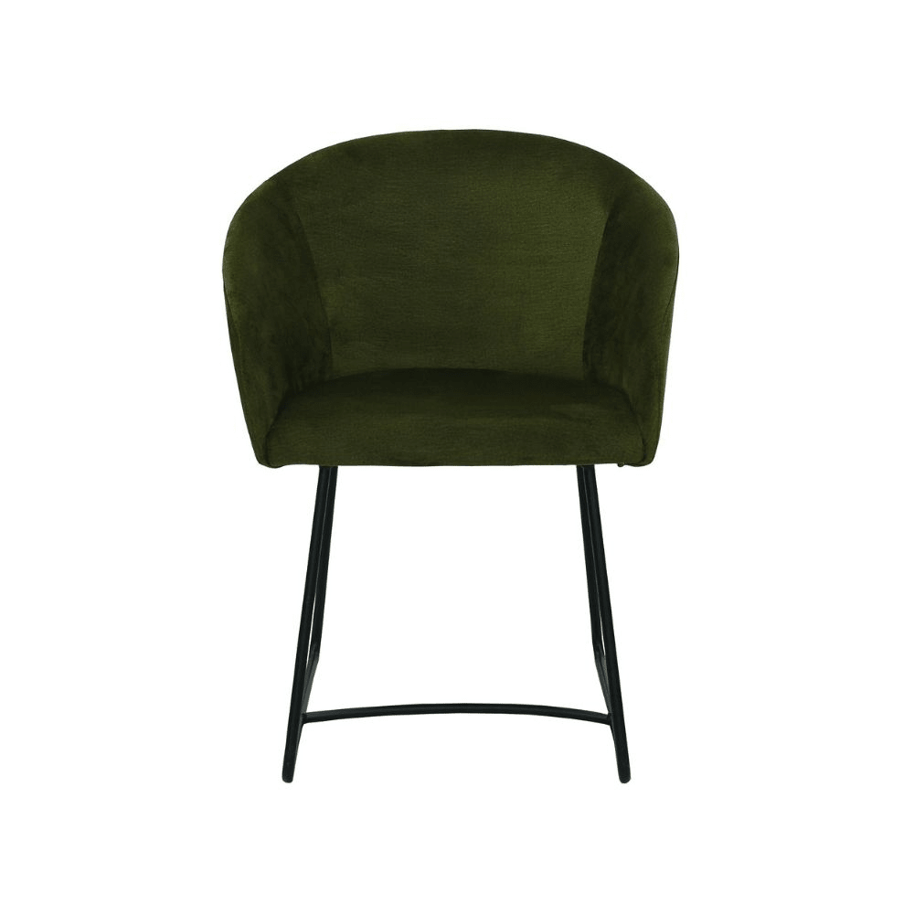 Scaun verde cu picioare de metal | model IBIS - eScaun.ro